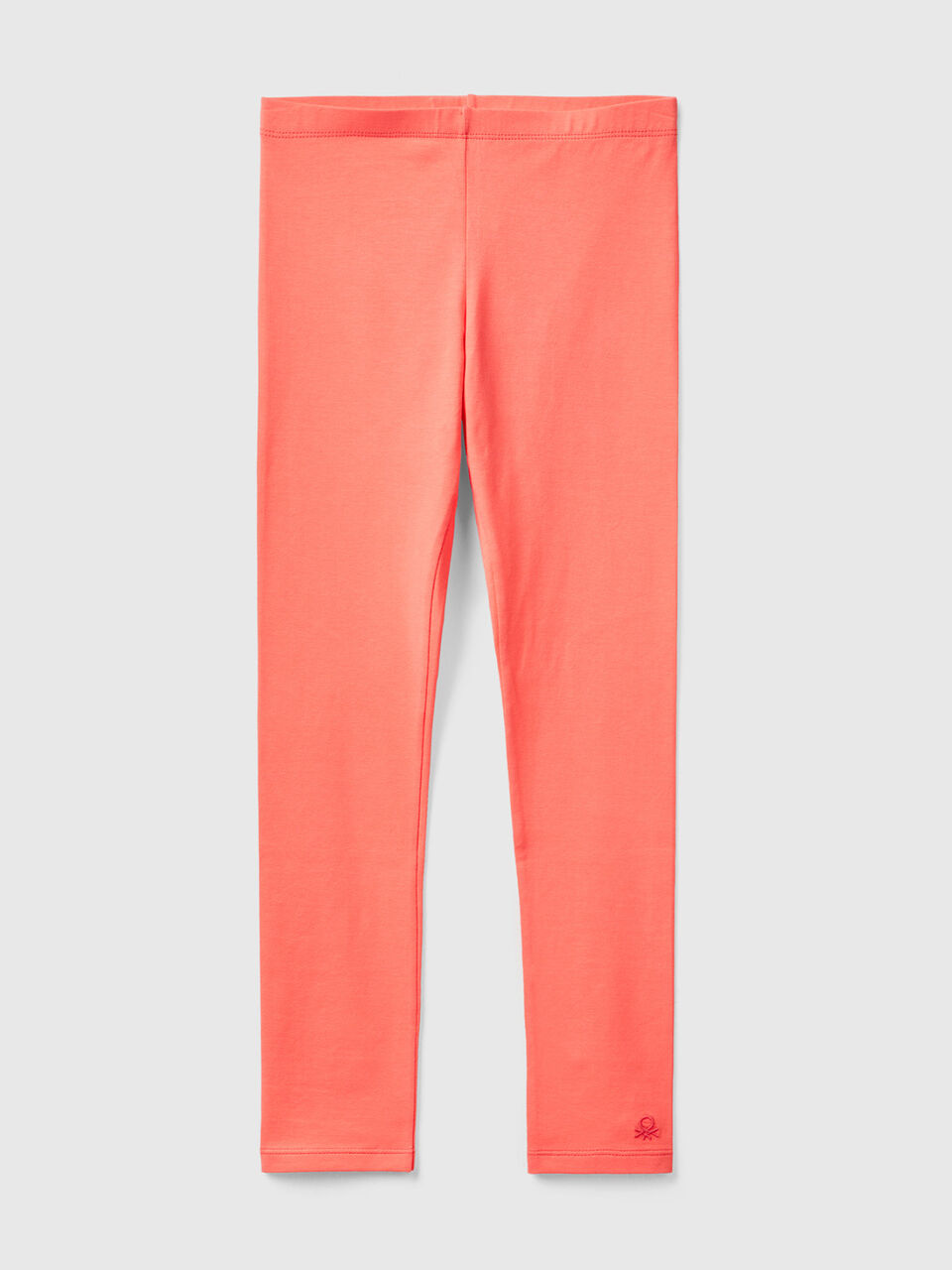 Leggings in stretch cotton with logo image number 1