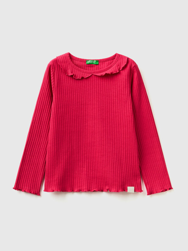 Long sleeve t-shirt with collar